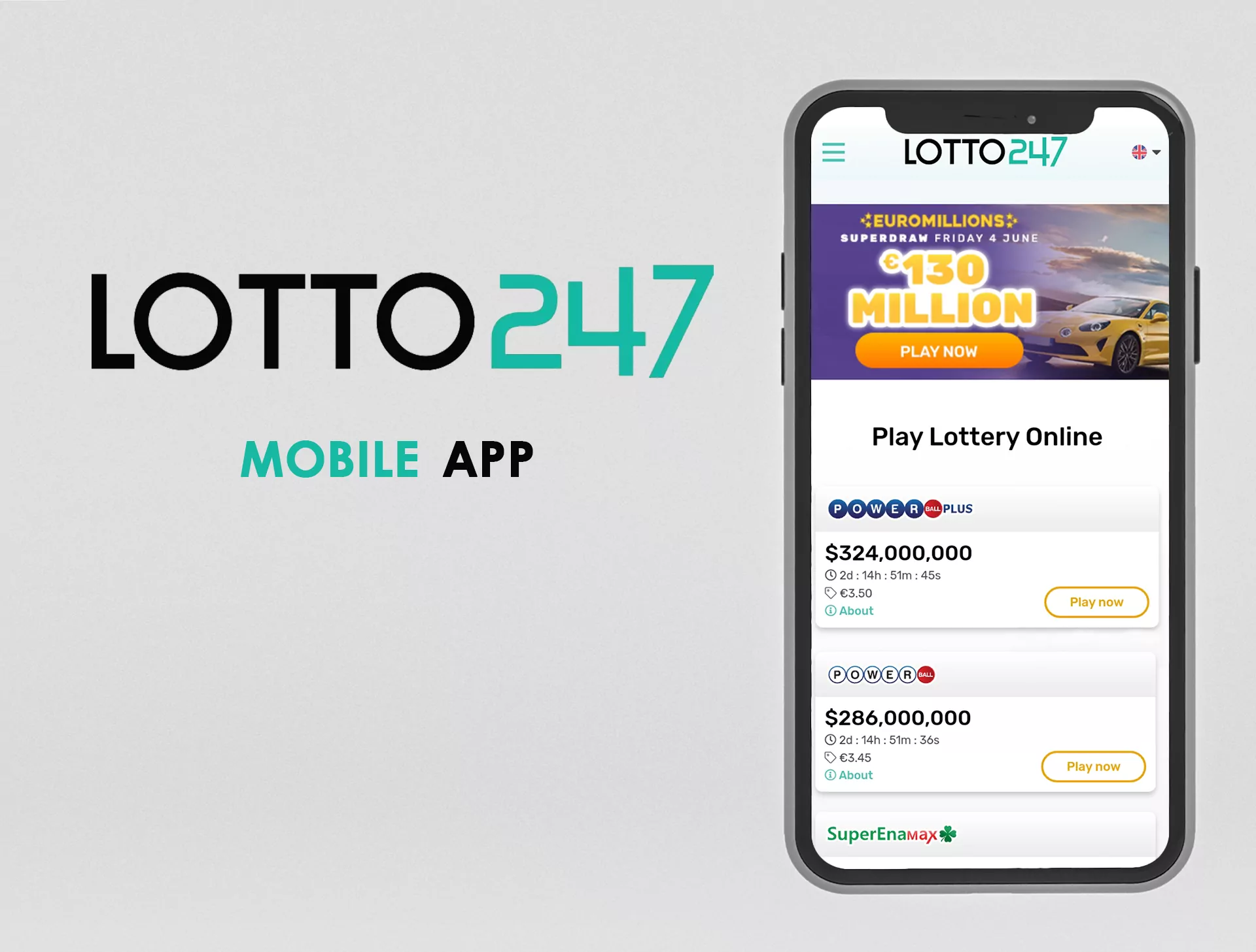 If you are going to play lotteries regularly, you'd better install the Lotto247 app.