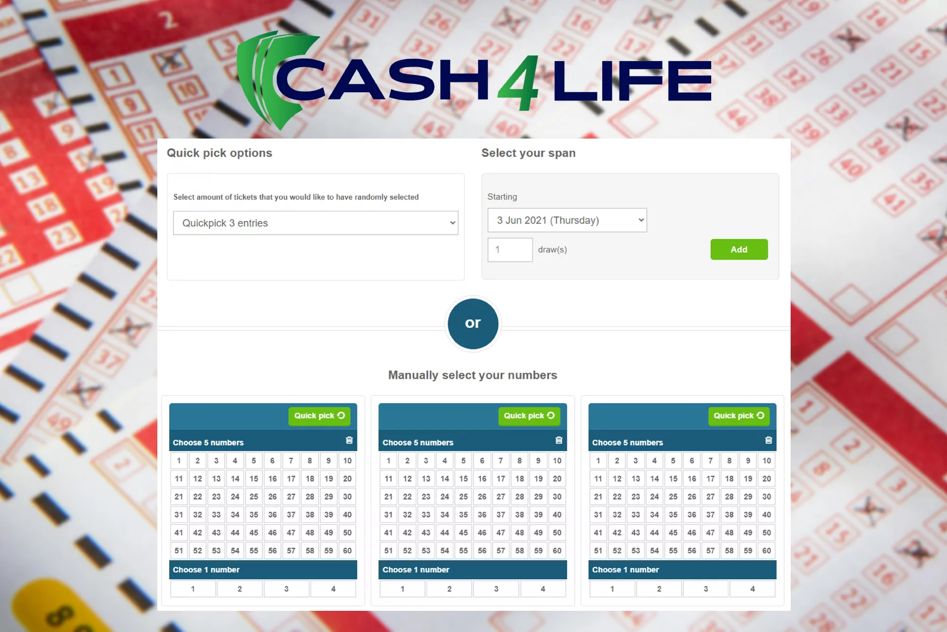 Cash4Life is a unique lottery with its special rules.