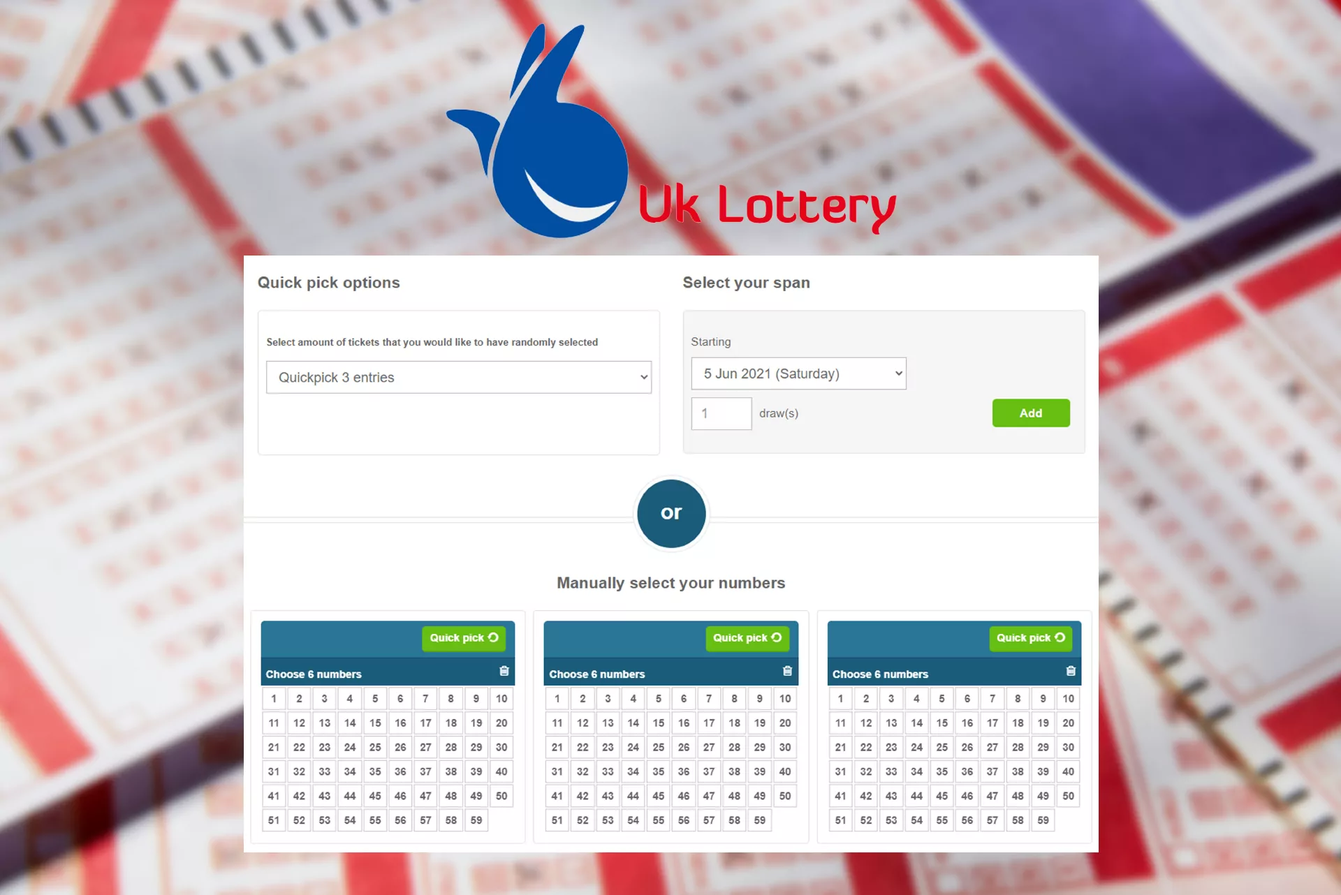 A British lottery with a tax exemption for winners.