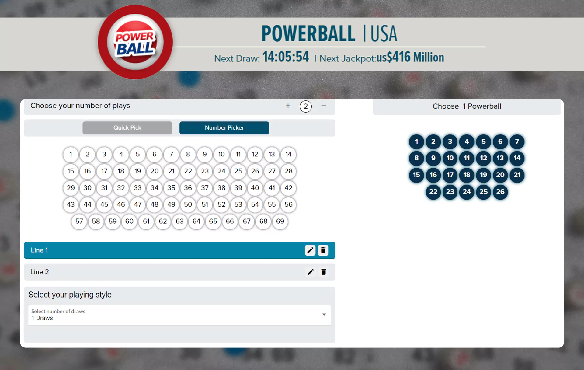 You can buy a ticket for the most popular American lottery at LottoKings.