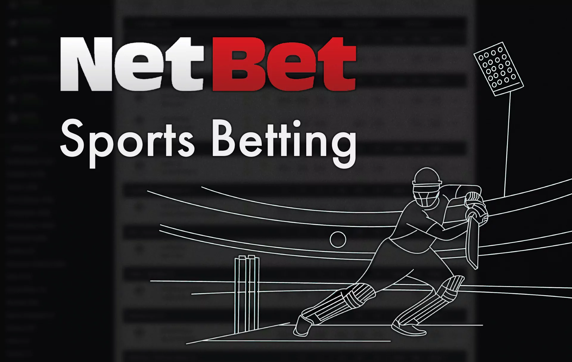 On the Netbet site, you also find a section for betting on sports events.