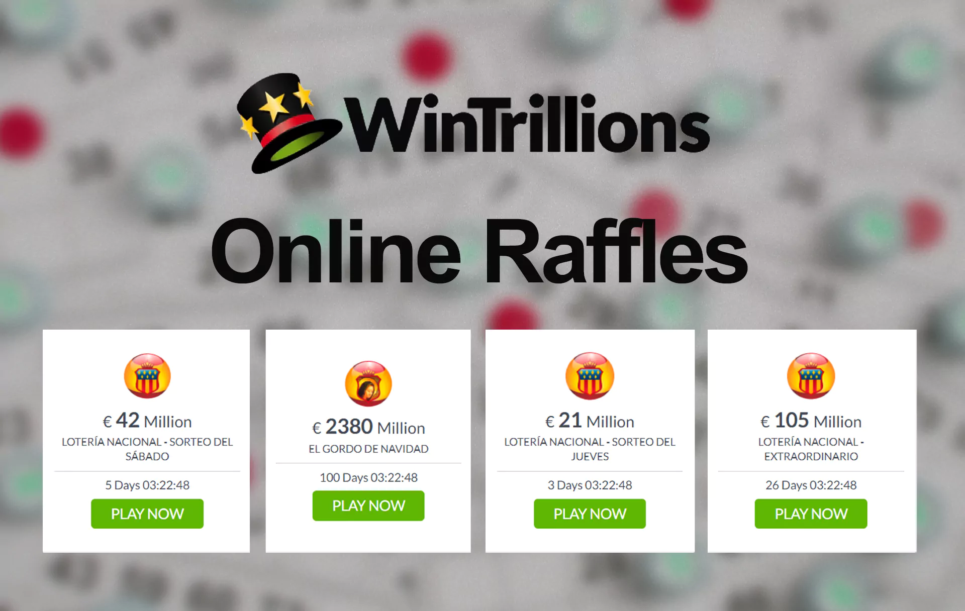 Raffles are very simple types of lotteries that randomly give prizes.