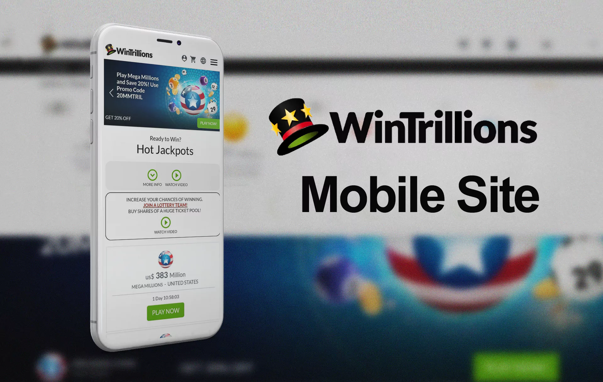 If you are a smartphone user you can visit the Wintrillions in a browser.