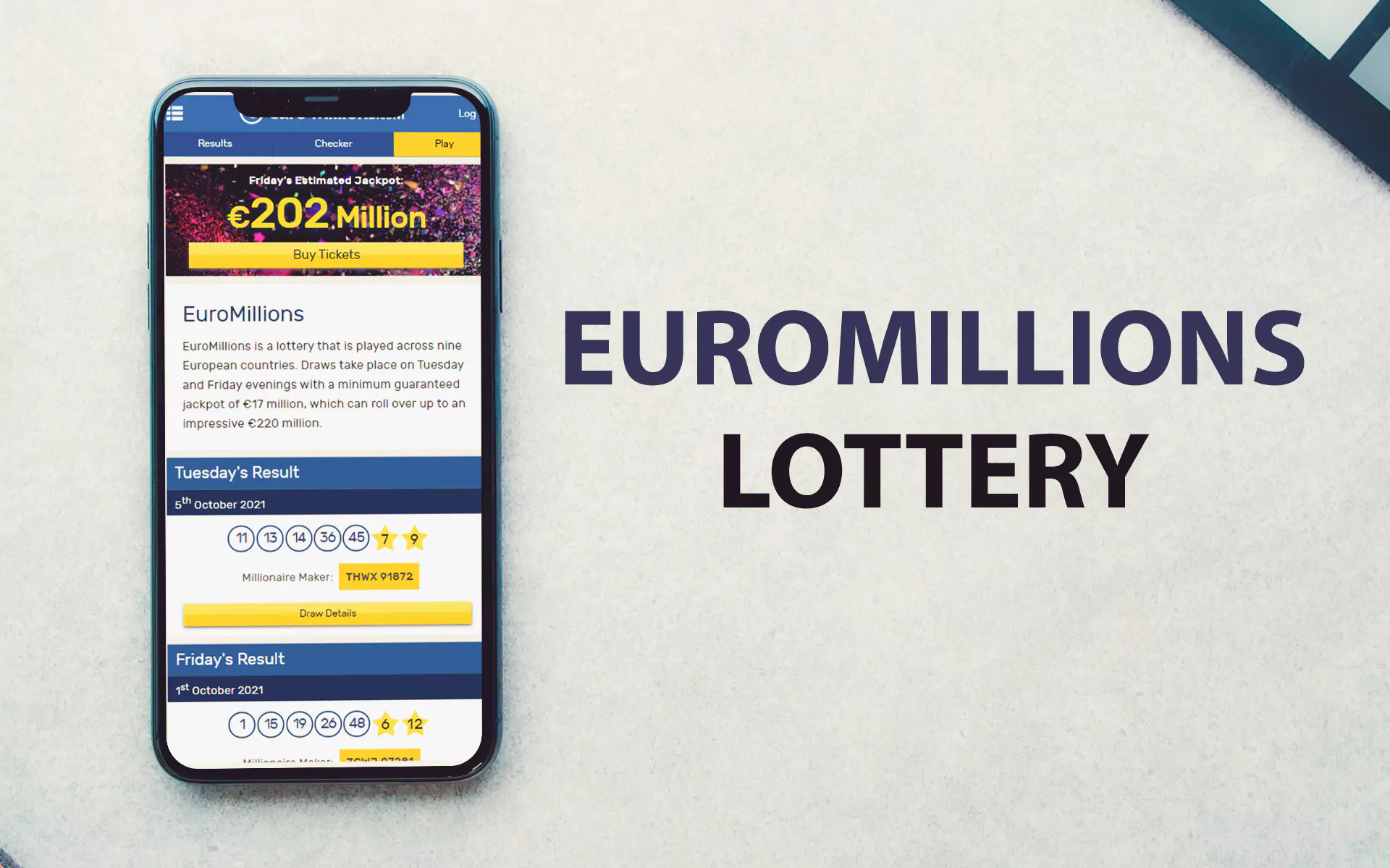 Euromillions Lottery.